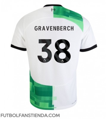 Liverpool Ryan Gravenberch #38 Segunda Equipación 2023-24 Manga Corta
